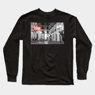 Alicante backstreet night scene. Long Sleeve T-Shirt